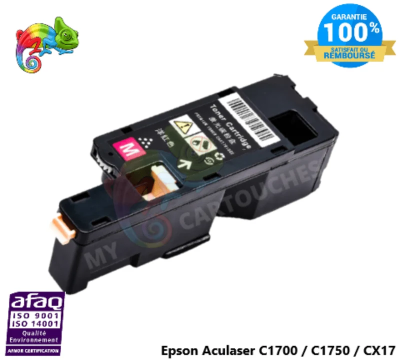Toner Epson AcuLaser C1700 Magenta C13S050612 : C 1700, C 1750, CX 17