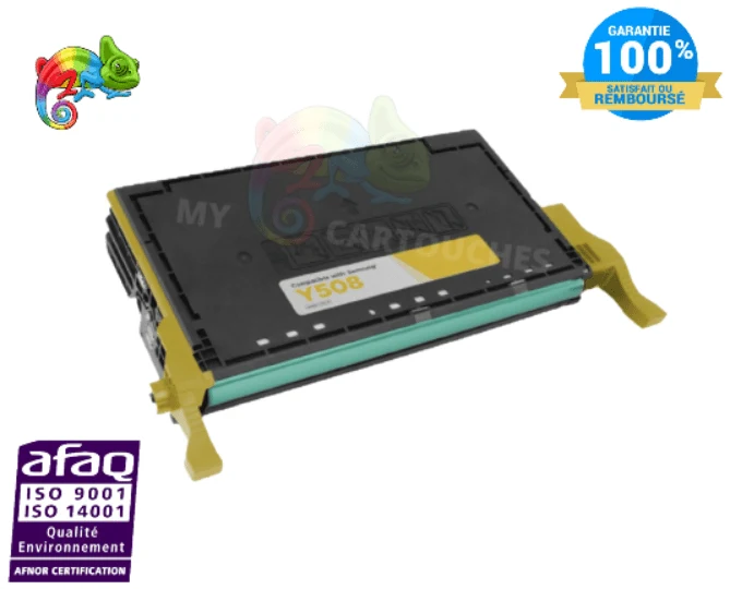 Toner Samsung CLT-Y5082 Jaune: CLP-620ND, CLP-670ND, CLX-6220FX