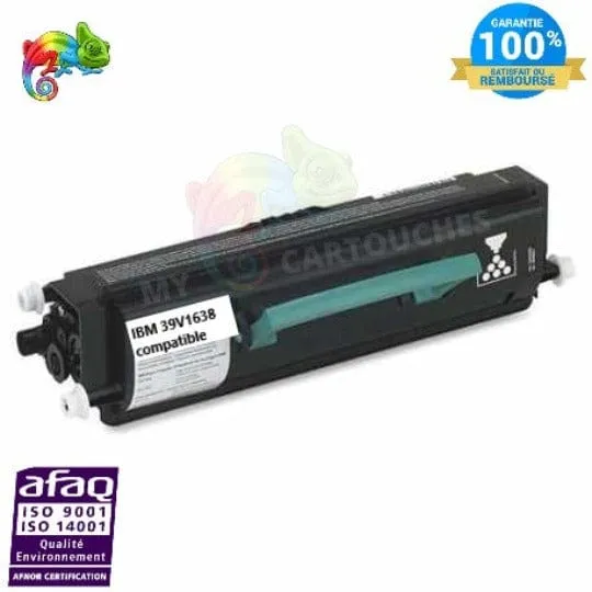 Toner IBM 39V1638 Noir: Infoprint 1601, 1612, 1622