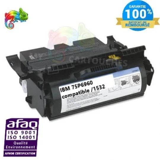 Toner IBM 75P6960 Noir: Infoprint 1532, 1552, 1570