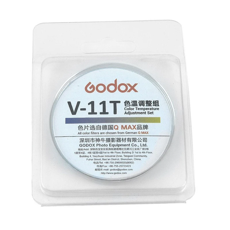 Ensemble de Filtres d'Ajustement de Température V-11T pour Flash à Tête Ronde