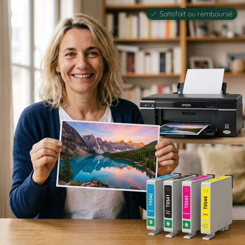Pack 8 Cartouches Epson Grenouille T0540: Stylus Photo R800, R1800