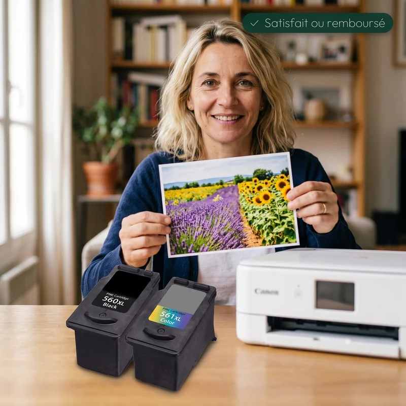 Pack 2 Canon PG-560XL + CL-561XL: PIXMA TS 5350, TS 7450