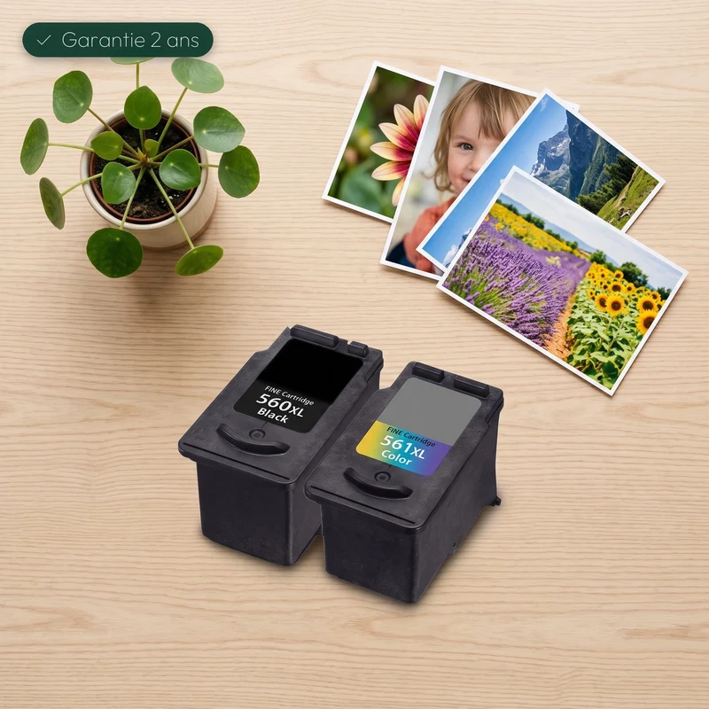 Pack 2 Canon PG-560XL + CL-561XL: PIXMA TS 5350, TS 7450