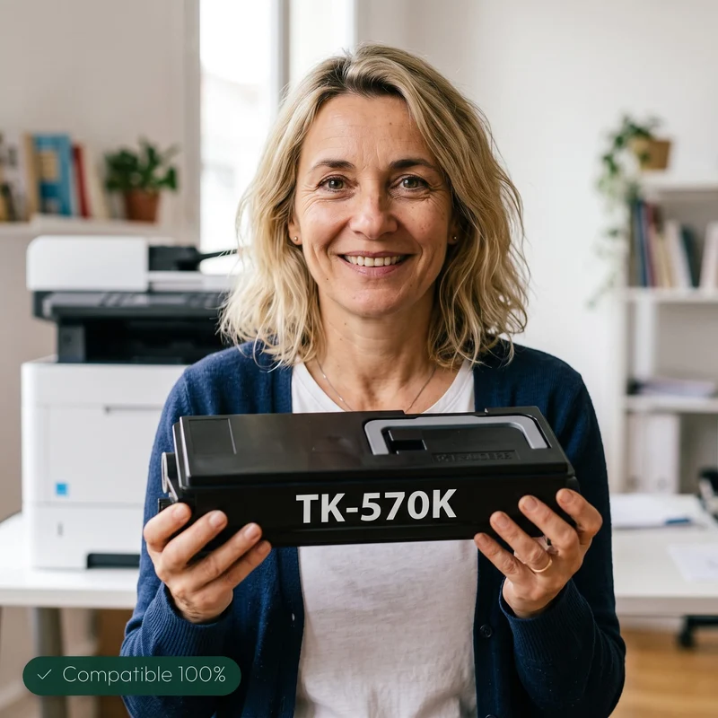 Toner Kyocera TK-570 Noir: Kyocera FS-C5400DN, ECOSYS P7035cdn