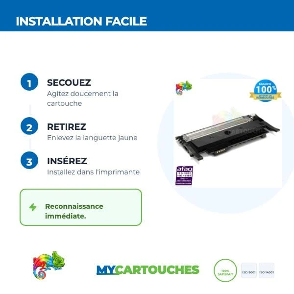 Toner HP 117A W2070A Noir: Color Laser 150a, MFP 178nw