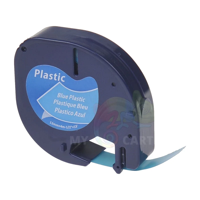Ruban Étiquette Dymo S0721610 Blanc 12mm x 4m: LetraTag LT 100H, LT 100T