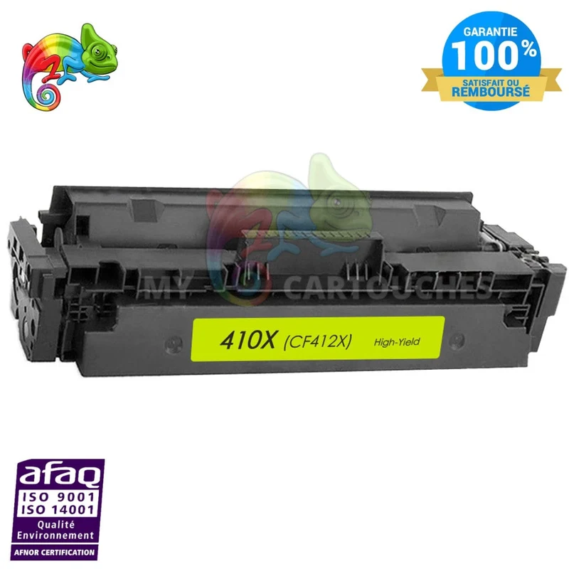 Toner HP 412X CF412X Jaune: Color LaserJet Pro M452, M477