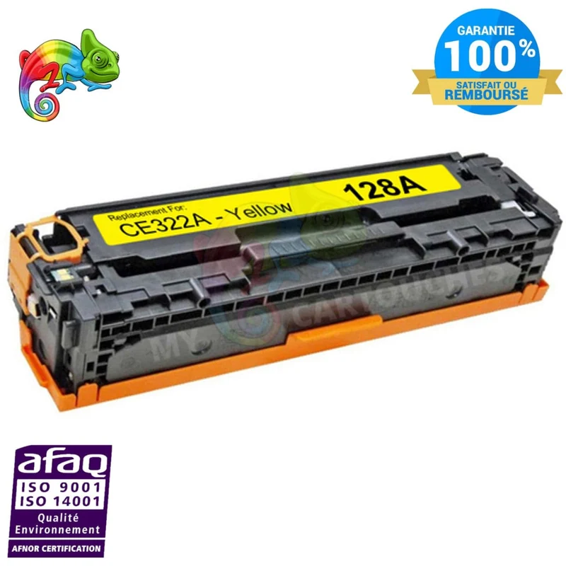 Toner HP CE322A Jaune 128A: Color LaserJet Pro CP1525n, CM1415fn