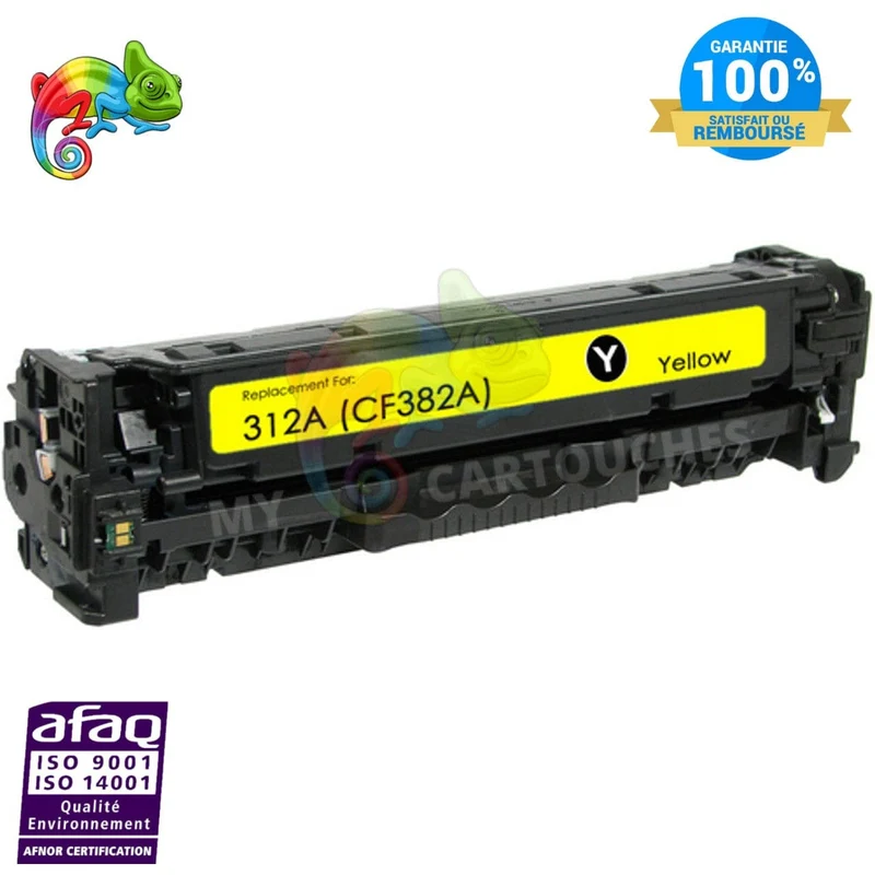 Toner HP 312A CF382A Jaune: CLJ Pro MFP M476dn, M476dw