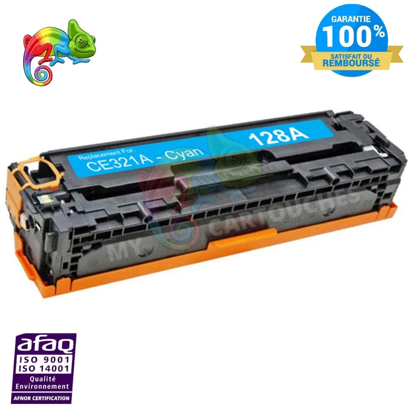 Toner HP CE321A Cyan 128A: Color LaserJet Pro CP1525n, CM1415fn