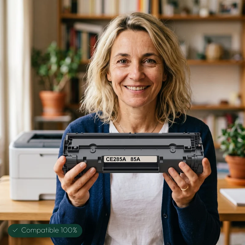 Toner HP 85A CE285A Noir — LaserJet P1102, P1102W, M1132 MFP
