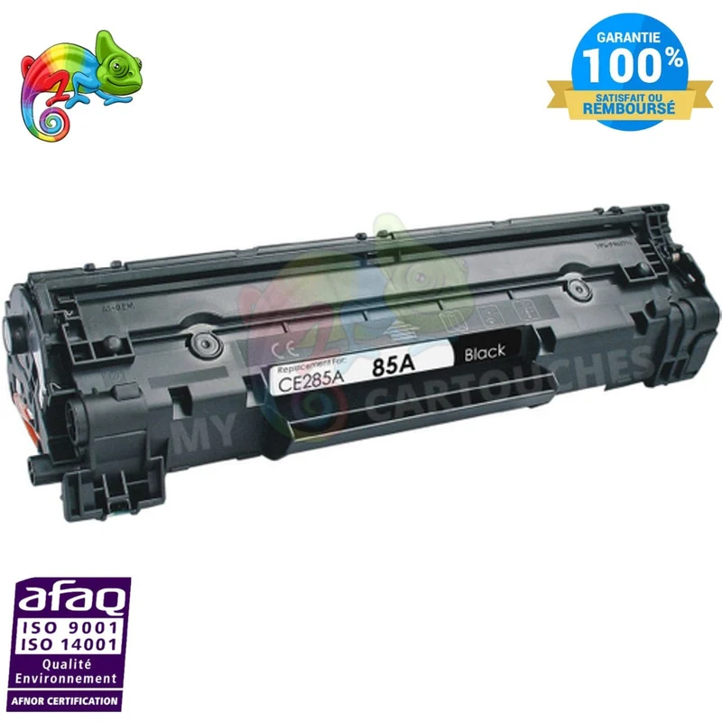 Toner HP 85A CE285A Noir — LaserJet P1102, P1102W, M1132 MFP