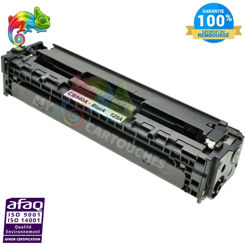 Toner HP 125A CB540A Noir — Color LaserJet CP1215, CP1515, CM1312
