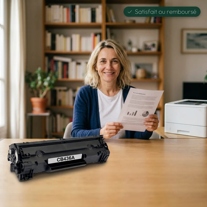 Toner HP 36A CB436A Noir — LaserJet P1505, M1120, M1522