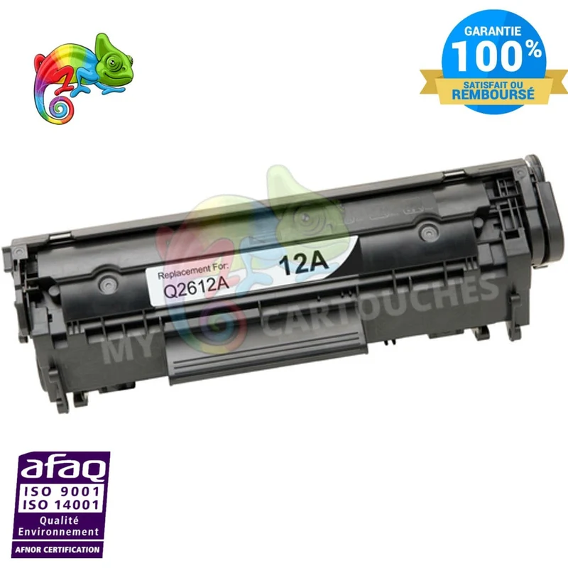 Toner HP 12A Q2612A Noir: LaserJet 1010, 1012, 1020