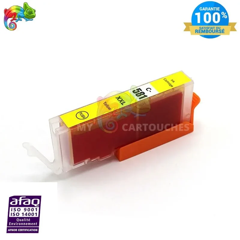 Cartouche Canon CLI-581 XL Jaune: PIXMA TS6150, TS8150, TR7550