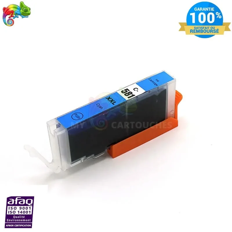 Cartouche Canon CLI-581 XL Cyan: PIXMA TS6150, TS8150, TR7550