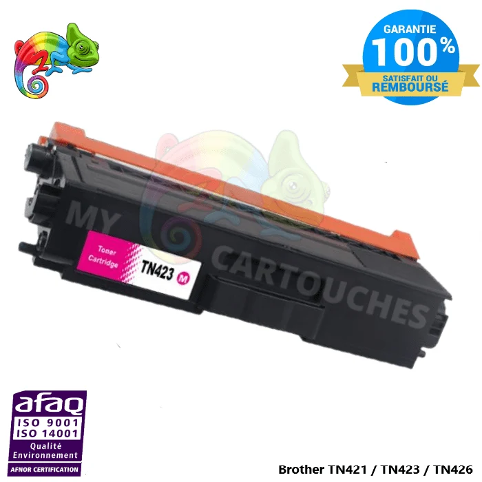 Toner Brother TN-423 Magenta Compatible — 4 000 pages — HL-L8260CDW, HL-L8360CDW, MFC-L8900CDW