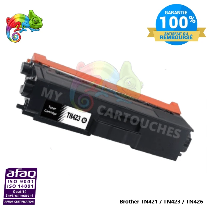 Toner Brother TN-423 Noir Compatible — 6 500 pages — HL-L8260CDW, HL-L8360CDW, MFC-L8900CDW
