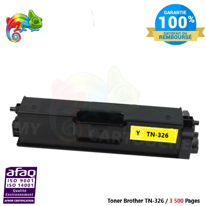 Toner Brother TN-326 Jaune: HL-L8350CDW, MFC-L8850CDW, DCP-L8450CDW