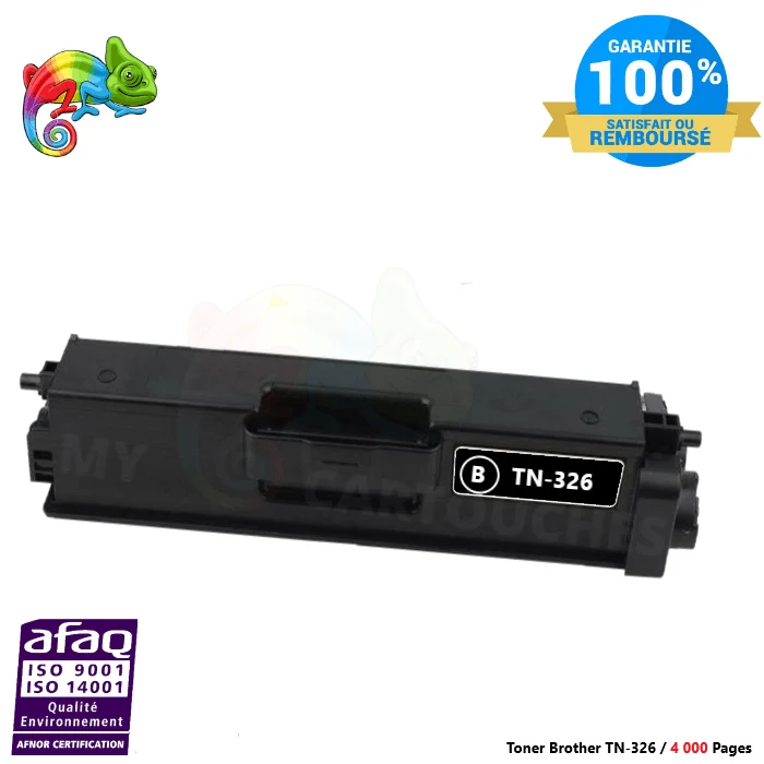 Toner Brother TN-321/TN-326 Noir: HL-L8350CDW, MFC-L8850CDW, DCP-L8450CDW
