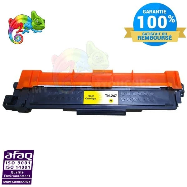 Toner Brother TN-247 Jaune Compatible — 2 300 pages — DCP-L3510CDW, HL-L3270CDW, MFC-L3770CDW