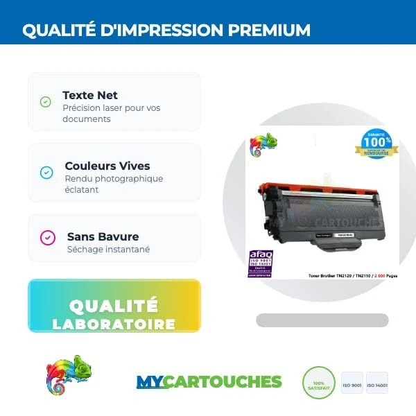 Toner Brother TN-2120 Noir — DCP-7030, DCP-7032