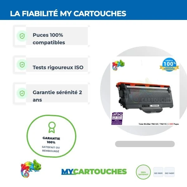 Toner Brother TN-2120 Noir — DCP-7030, DCP-7032