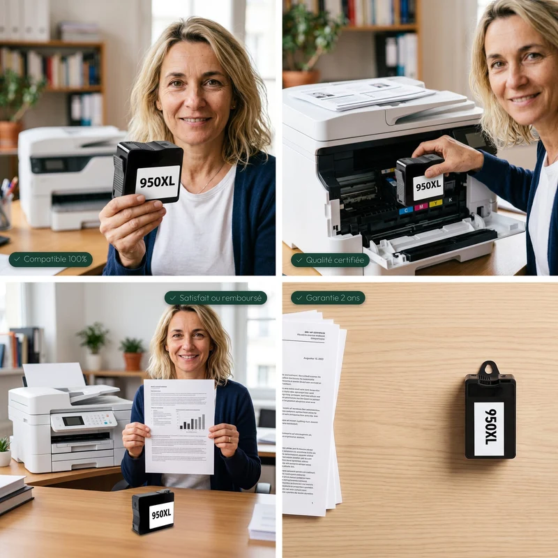 Cartouche HP 950 XL Noir — OfficeJet Pro 8100, OfficeJet Pro 8600