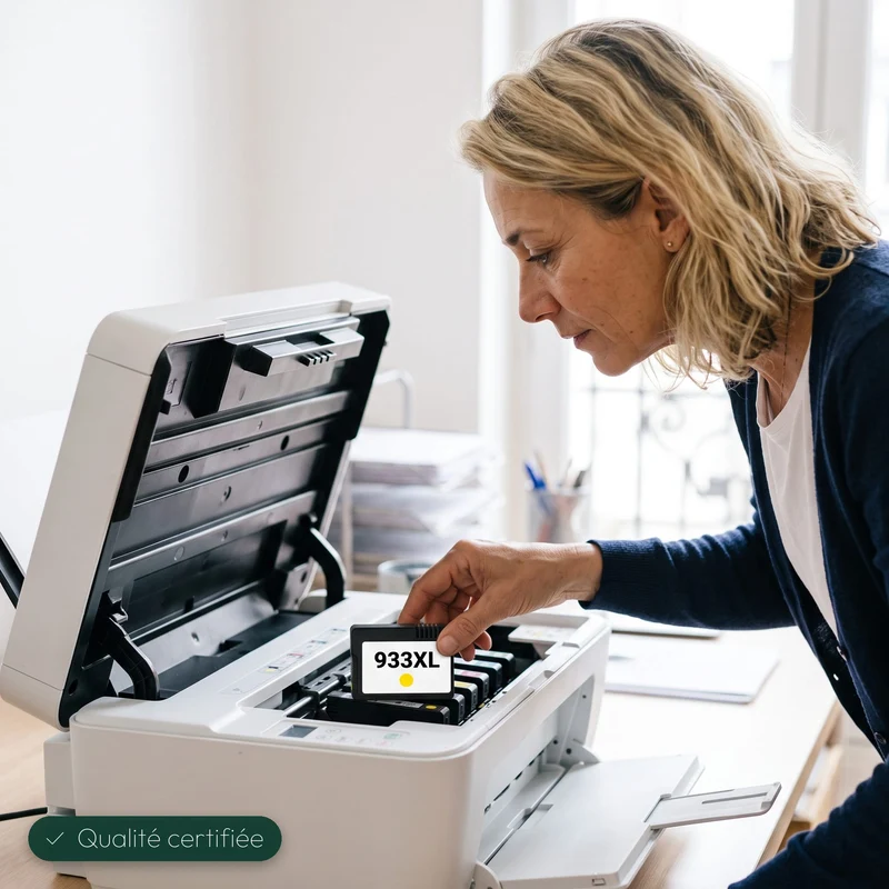 Cartouche HP 933 XL Jaune: OfficeJet 6100, 6600, 6700