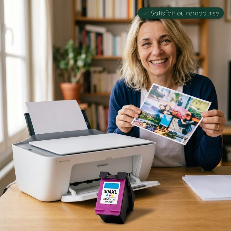 Cartouche HP 304 XL Couleur — DeskJet 2620, Envy 5000