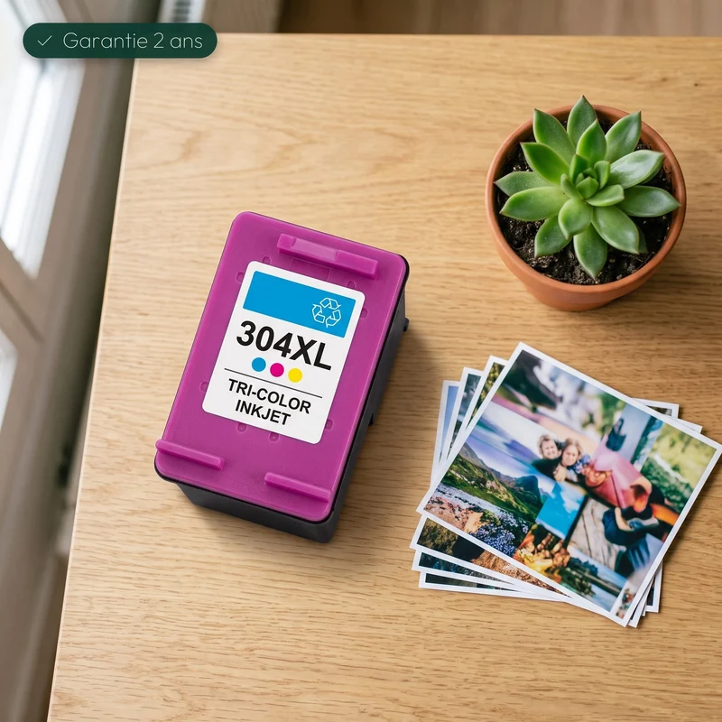 Cartouche HP 304 XL Couleur — DeskJet 2620, Envy 5000