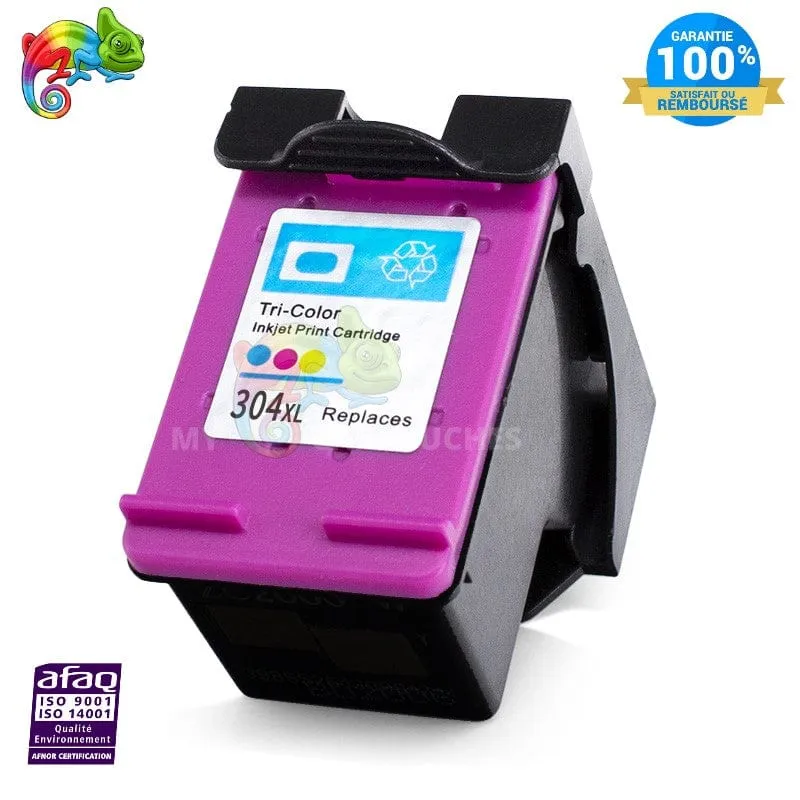 Cartouche HP 304 XL Couleur — DeskJet 2620, Envy 5000