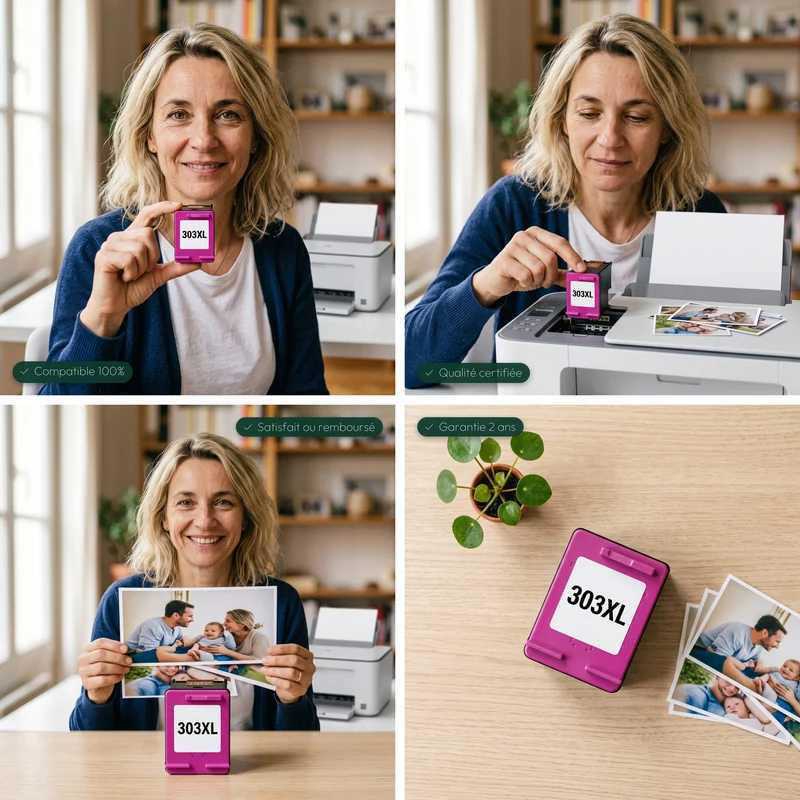 Cartouche HP 303 XL Couleur — Deskjet 1110, Deskjet 3630