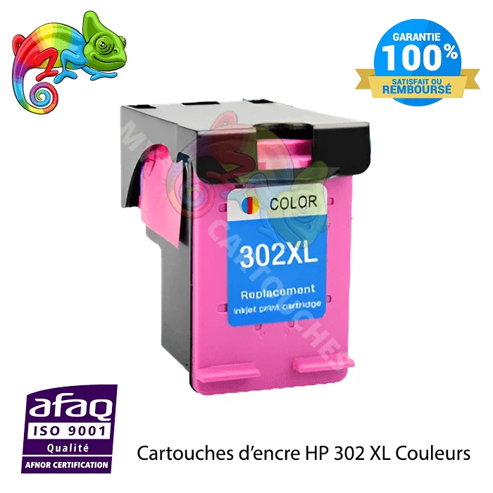 Cartouche HP 302 XL Couleur — DeskJet 1110, DeskJet 1112