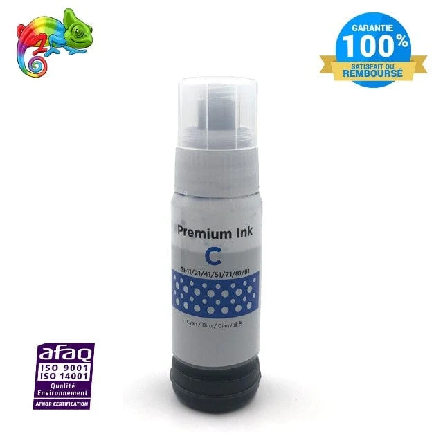 Flacon Encre Canon GI-51 Cyan: PIXMA G 1520, G 2520