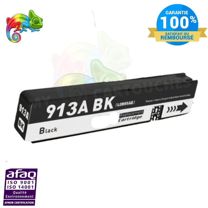 Cartouche HP 913 Noir: PageWide Pro 452dw, 477dw, 552dw