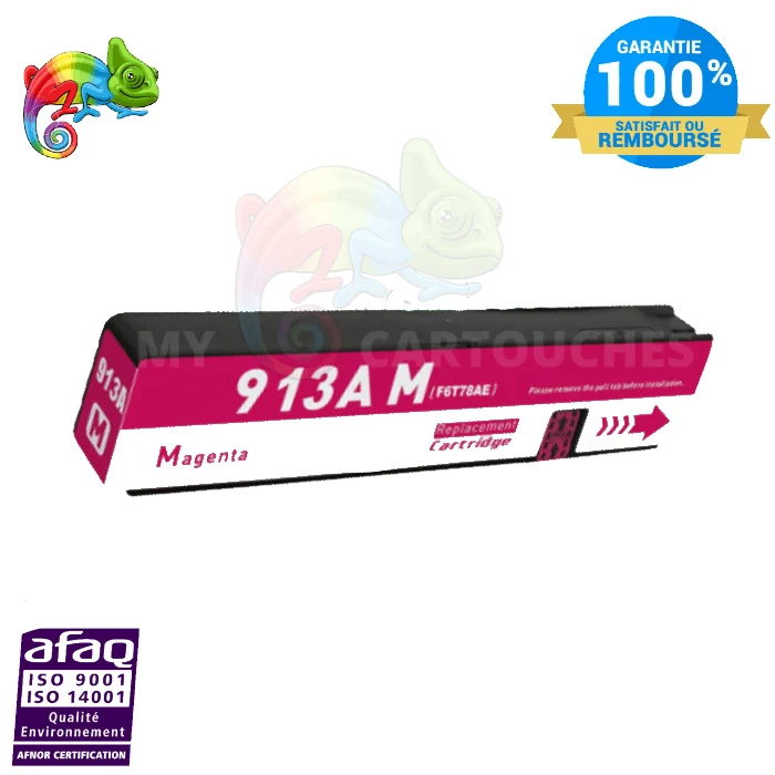 Cartouche HP 913 Magenta: PageWide Pro 452dw, 477dw, 552dw