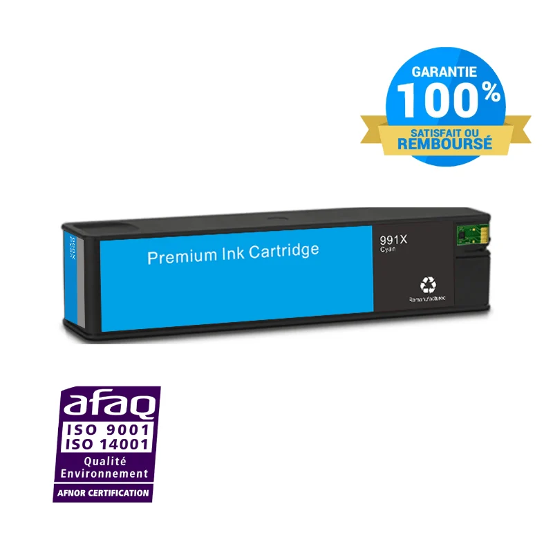 Cartouche HP 991 XL Cyan M0J90AE: PageWide Pro 750, MFP 777 z