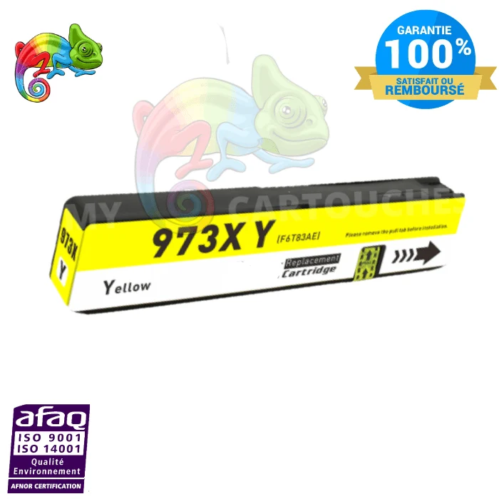 Cartouche HP 973 XL Jaune F6T83AE: PageWide Pro 452dw, 477dw