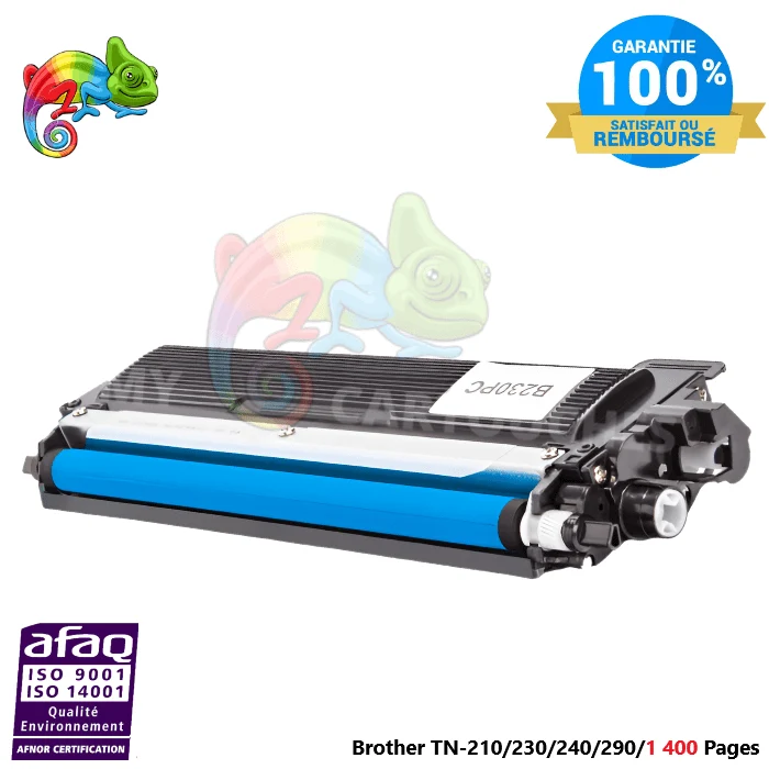 Toner Brother TN-230 / TN-210 Cyan Compatible — 1 400 pages — DCP-9010CN, HL-3040CN, MFC-9120CN