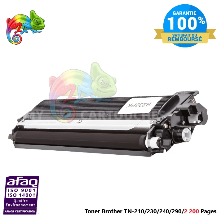 Toner Brother TN-230 / TN-210 Noir Compatible — 2 200 pages — DCP-9010CN, HL-3040CN, MFC-9120CN