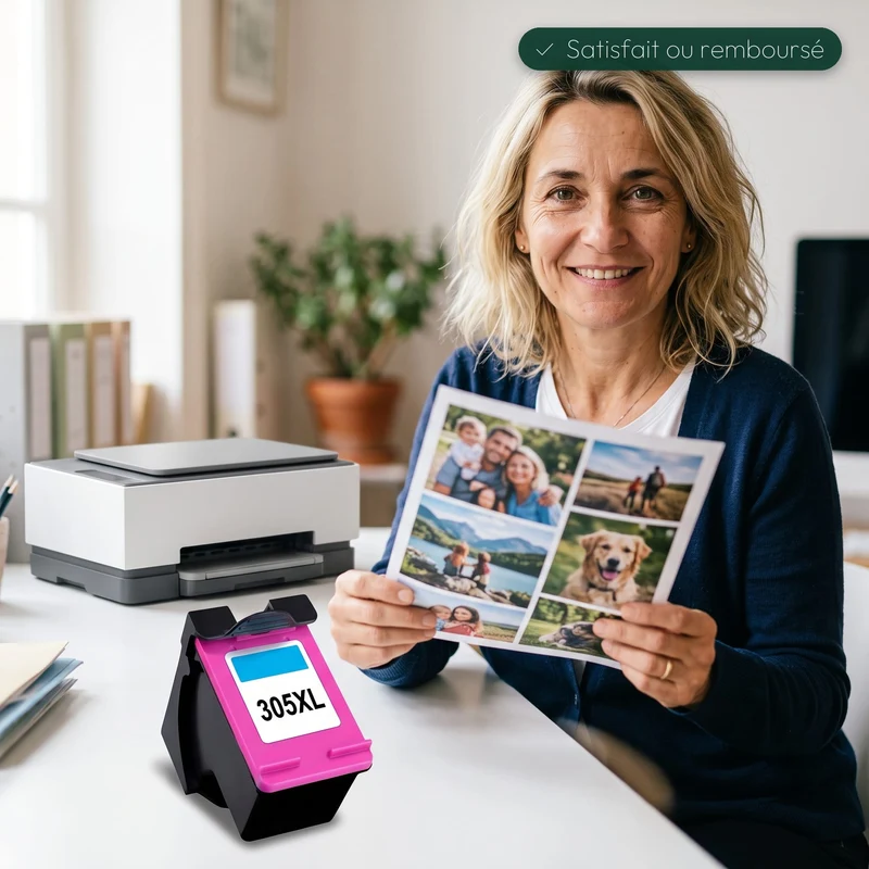Compatible HP 305 XL - Couleur - Niveau d'encre