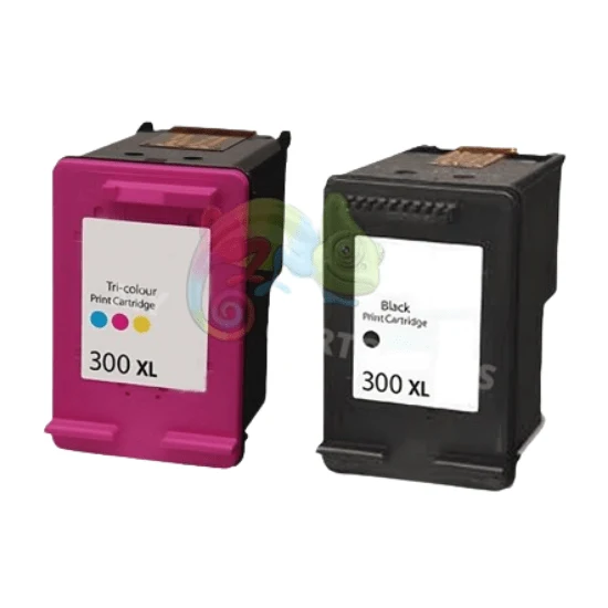 Pack 2 Cartouches HP 300 XL Noir + Couleur: DeskJet F4280, Envy 100, PhotoSmart C4780