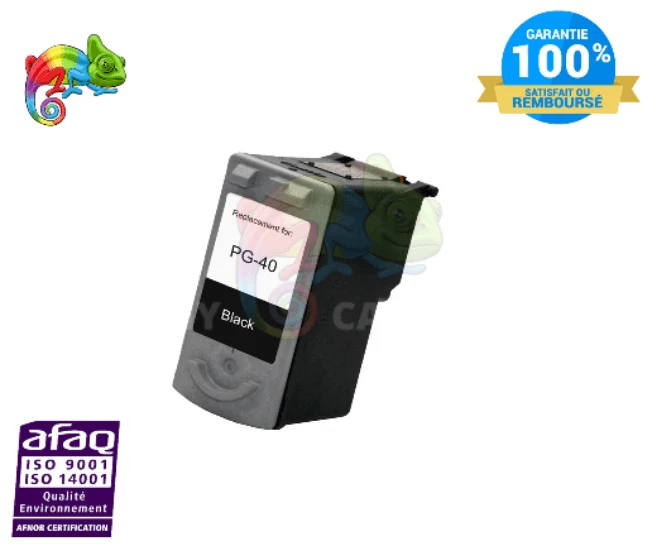 Cartouche Canon PG-40 Noir — PIXMA IP1200, PIXMA IP1300