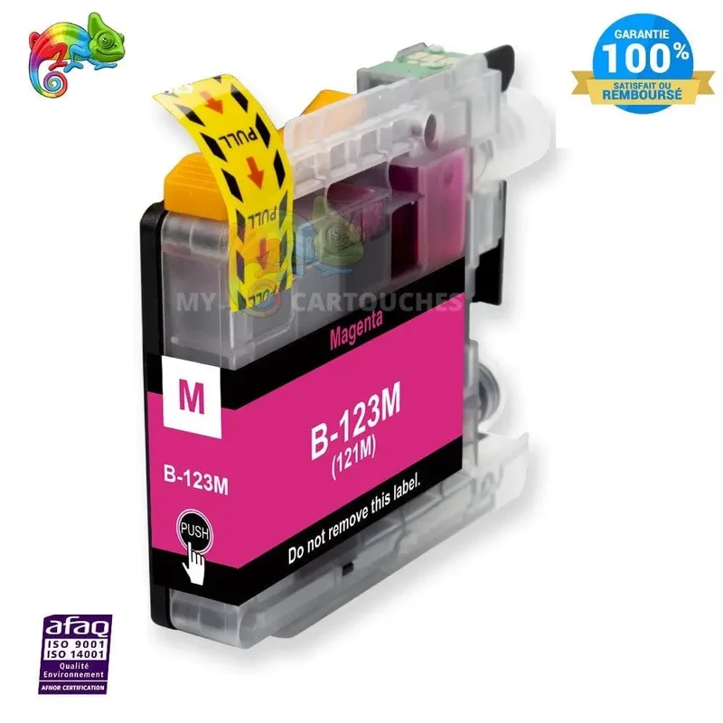 Cartouche Brother LC-123 XL Magenta — DCP-J552DW, MFC-J470DW