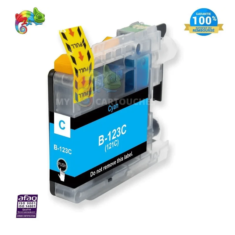 Cartouche Brother LC-123 XL Cyan — DCP-J132W, DCP-J152W