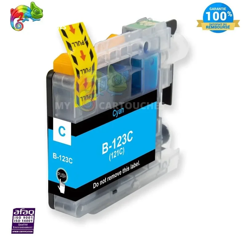Cartouche Brother LC-123 XL Cyan — DCP-J132W, DCP-J152W