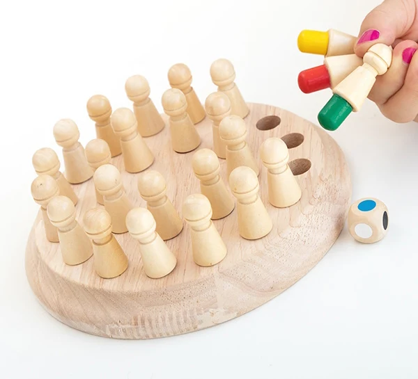Jeu éducatif de mémoire en bois 26 pièces - Livraison Gratuite